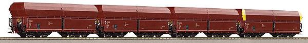 Set of 4 high capacity hopper cars (set # 2)<br /><a href='images/pictures/Roco/66036.jpg' target='_blank'>Full size image</a>